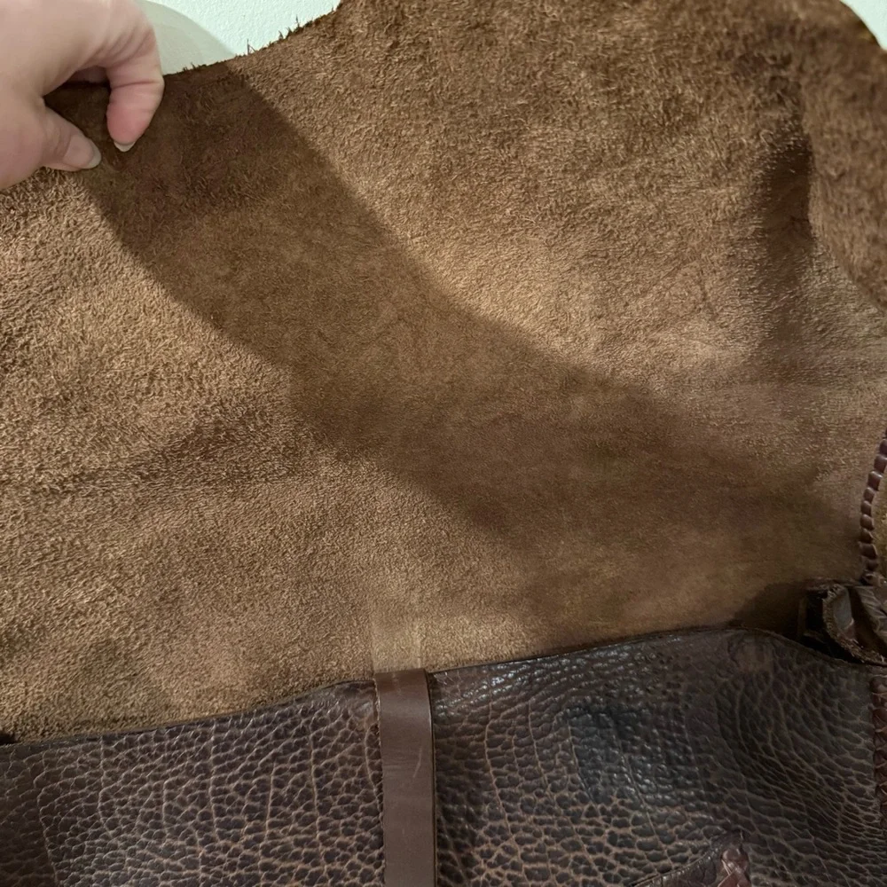 Artisan Handmade Leather Messenger Bag – Rustic Distressed Brown